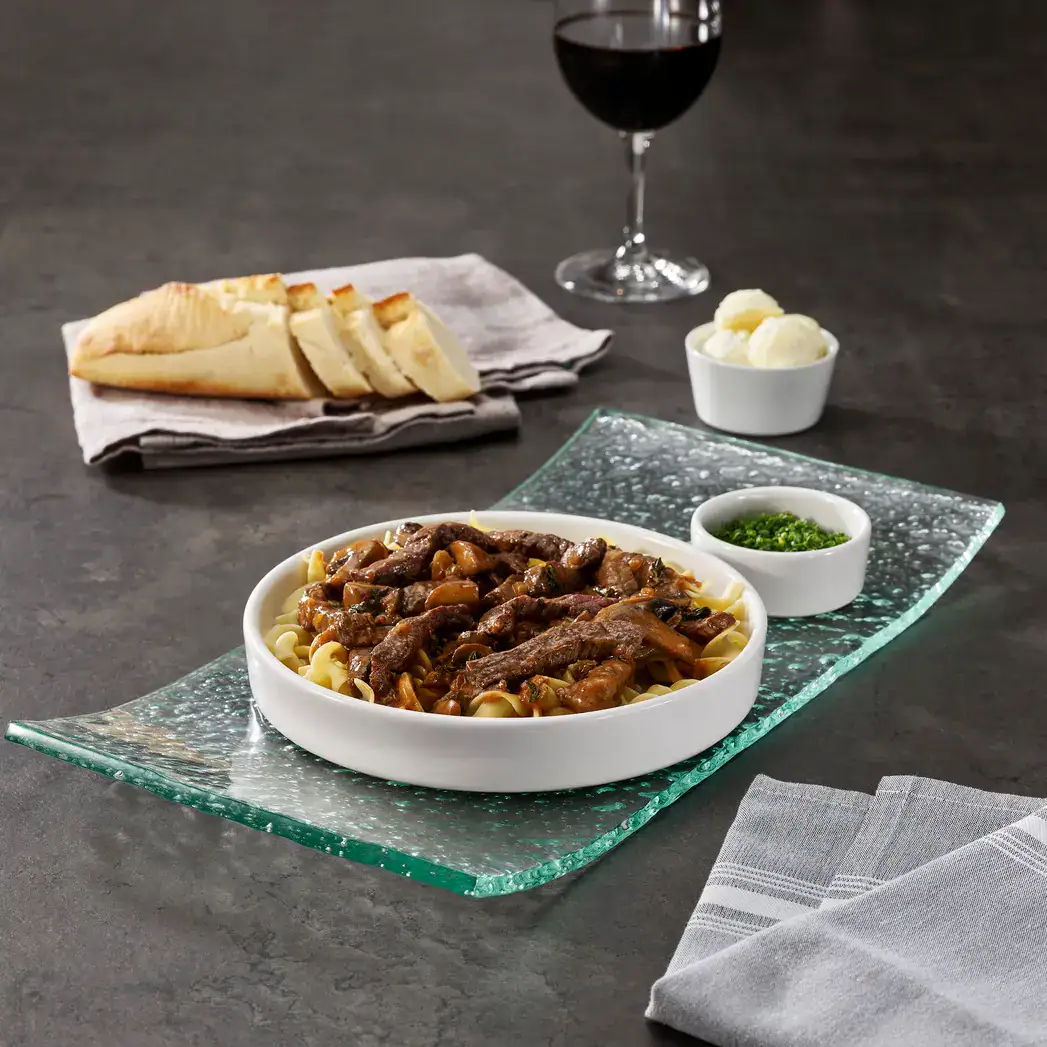 Inside Round With Stroganoff Hunter Sauce