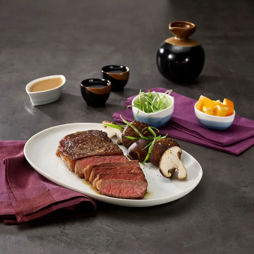 New York Strip With Miso & Soy Glaze