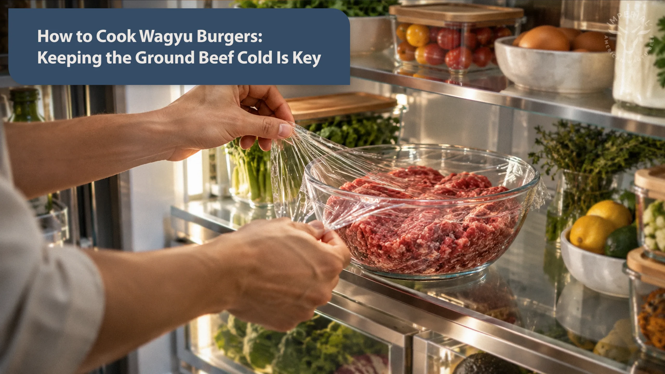 ground pork and beef in the fridge