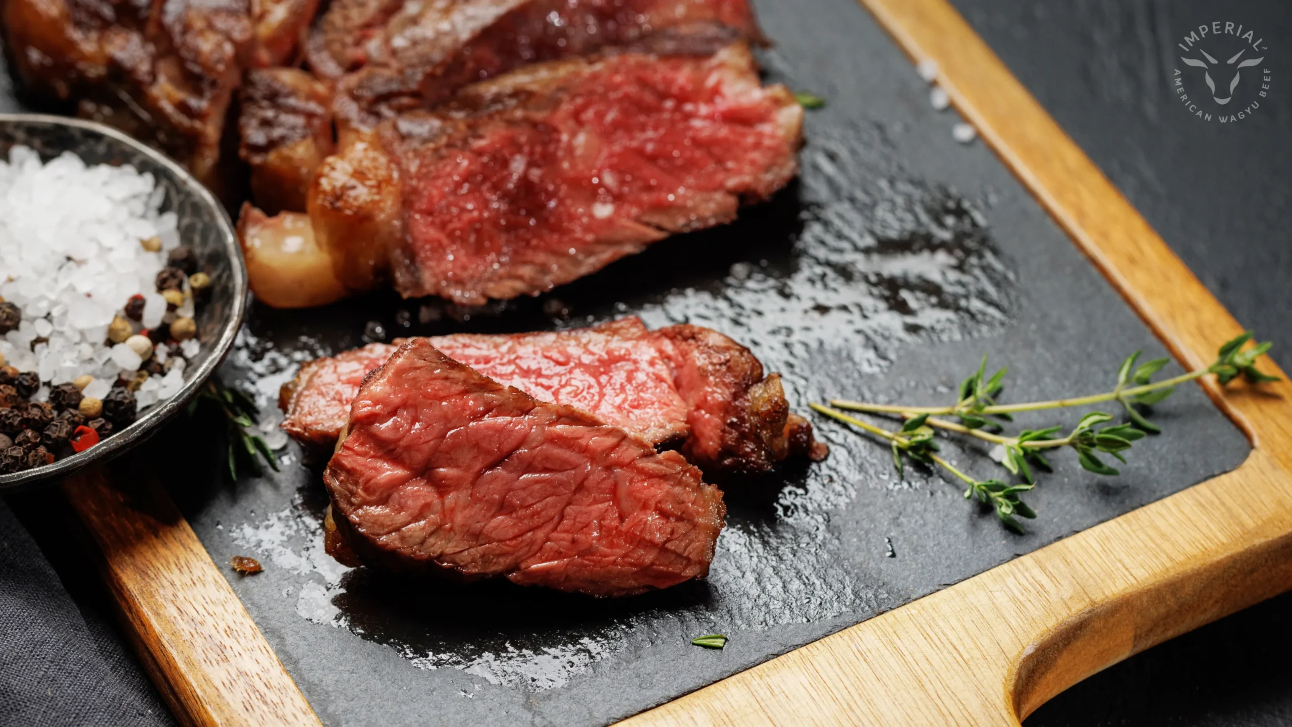 pan-seared wagyu close-up